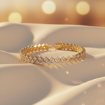 Load image into Gallery viewer, BFS61286. 14K Solid Yellow Gold Diamond Fancy Bracelet