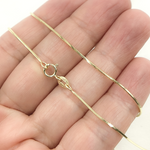 Load image into Gallery viewer, 14K Solid Yellow Gold Snake Box Necklace
