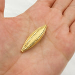 Load image into Gallery viewer, DC824. Diamond & Sterling Silver Long Oval Bead