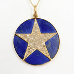 Load image into Gallery viewer, Buy Now Solid Gold Star Round Pendant