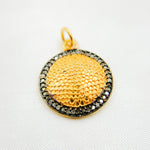 Load image into Gallery viewer, DC931. Diamond Sterling Silver Round Pendant