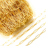 Load image into Gallery viewer, 14K Gold Filled Hammered Paperclip Chain. 2903LGF
