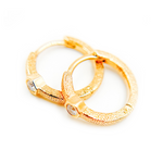 Load image into Gallery viewer, Buy 14K Solid Diamond Huggies Earrings