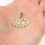 Load image into Gallery viewer, Sterling Silver Eye Pendant with Gemstone