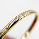 Load image into Gallery viewer, BNJ68608. 14K Solid Yellow Gold Diamond Bangle