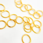 Load image into Gallery viewer, Buy 6MM Close Gold Plated Twisted Jump Ring