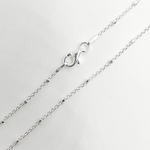 Load image into Gallery viewer, 925 Sterling Silver Cube Satellite Finished Necklace. 31Necklace
