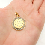 Load image into Gallery viewer, Diamond Sterling Silver Round Pendant