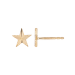 Load image into Gallery viewer, Buy 14K Solid Gold Star Stud Earrings