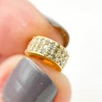 Load image into Gallery viewer, DC579. Diamond Sterling Silver Spacer Bead