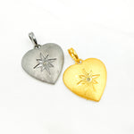 Load image into Gallery viewer, Shop Now Diamond Sterling Silver Heart Pendants