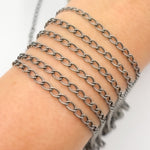 Load image into Gallery viewer, Sterling Silver Textured Curb Chain