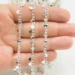 Load image into Gallery viewer, 925 Sterling Silver Dangle 4x3mm Square Chain