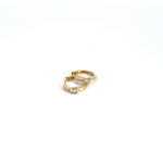 Load image into Gallery viewer, HP400725. 14K Solid Gold Diamond Hoops