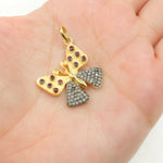 Load image into Gallery viewer, DP382. Diamond Sterling Silver Butterfly Pendant with Gemstone