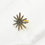 Load image into Gallery viewer, DR023. Diamond Sterling Silver Star Ring