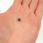 Load image into Gallery viewer, 5MM Black Rhodium Sterling Silver Velvet Beads