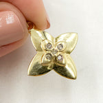Load image into Gallery viewer, Buy Now Diamond Sterling Silver Flower Pendants