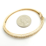Load image into Gallery viewer, KG87. 14K Solid Gold Diamond Bangle