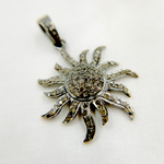 Load image into Gallery viewer, DP270. Diamond Sterling Silver Sun Pendant