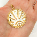 Load image into Gallery viewer, DP565A. Diamond Sterling Silver Round Enamel Pendant