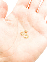 Load image into Gallery viewer, Gold Plated 925 Sterling Silver Close Jump Rings 3,4,5 & 6mm. GPJRC