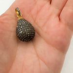Load image into Gallery viewer, DP248. Diamond Sterling Silver Drop Pendant
