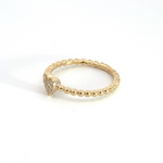 Load image into Gallery viewer, 14k Solid Diamond Heart Ring.