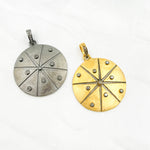 Load image into Gallery viewer, DP481. Diamond Sterling Silver Round Star Pendant