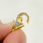 Load image into Gallery viewer, Diamond Silver Round Trigger Clasp