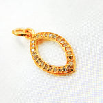 Load image into Gallery viewer, DC859. Diamond Sterling Silver Marquise Shape Charm
