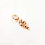 Load image into Gallery viewer, DC357. Diamond Silver Mini Arrow Head Charm