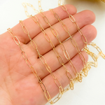 Load image into Gallery viewer, 14k Gold Filled Flat Paperclip Chain