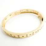 Load image into Gallery viewer, KG95. 14K Solid Gold Diamonds Bangle