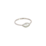 Load image into Gallery viewer, 14k Solid Gold Diamond Eye Ring.