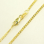 Load image into Gallery viewer, 14K Solid Yellow Gold Flat Curb Chain