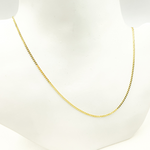 Load image into Gallery viewer, 14K Solid Yellow Gold Flat Curb Chain