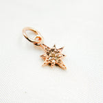 Load image into Gallery viewer, DC534. Diamond Sterling Silver Star Charm