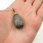 Load image into Gallery viewer, DP247. Diamond Sterling Silver Drop Pendant