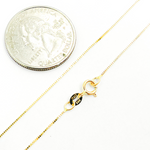 Load image into Gallery viewer, 14K Solid Gold Box Chain
