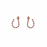 Load image into Gallery viewer, ER417873. 14k Solid Gold Diamond and Gemstone Fancy Earrings