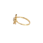 Load image into Gallery viewer, 14k Solid Gold Diamond Sun Ring.