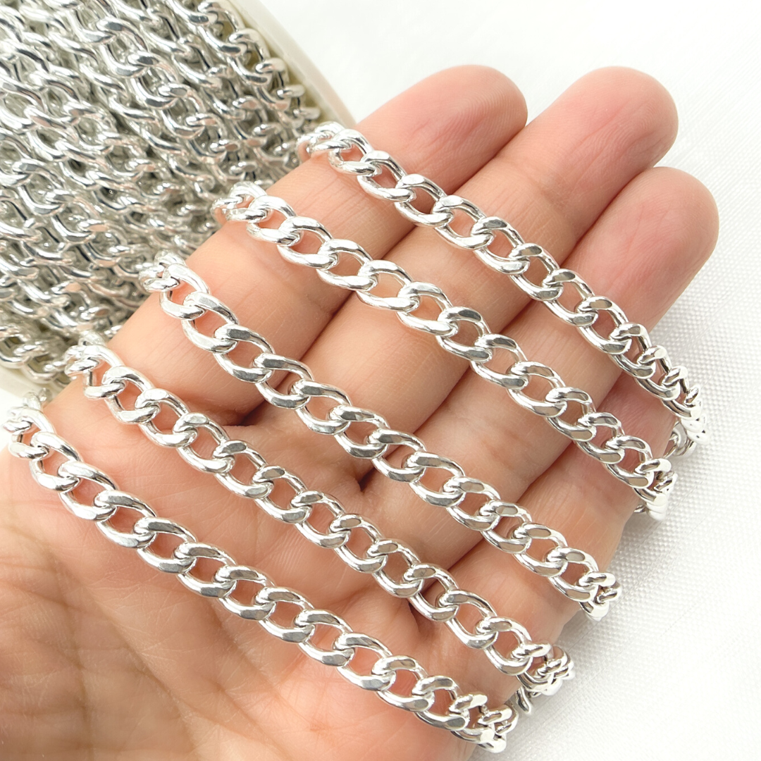 V45SS. 925 Sterling Silver Curb Chain
