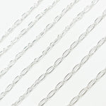 Load image into Gallery viewer, Sterling Silver Smooth Long and Short Link Chain