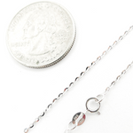 Load image into Gallery viewer, 14K Solid White Gold Cable Chain