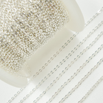 Load image into Gallery viewer, 925 Sterling Silver Flat Cable Link Chains