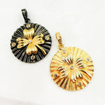 Load image into Gallery viewer, DP811. Diamond Sterling Silver Round Flower Pendant