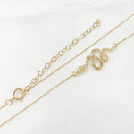 Load image into Gallery viewer, NFE71043. 14k Solid Gold Diamond Snake Necklace