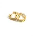 Load image into Gallery viewer, EHF56969Y. 14k Solid Gold Diamond Hoops