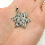 Load image into Gallery viewer, Diamond Silver Star Pendant with Gemstone